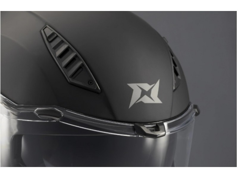 Casca modulabila (flip-up) Axxis GhostFighter SV A12 titanium mat (ochelari soare integrati) – tip viziera: MT-V-36