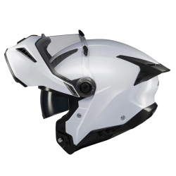 Casca modulabila Axxis GhostFighter SV A0 alb lucios (ochelari soare integrati) – tip viziera: MT-V-36