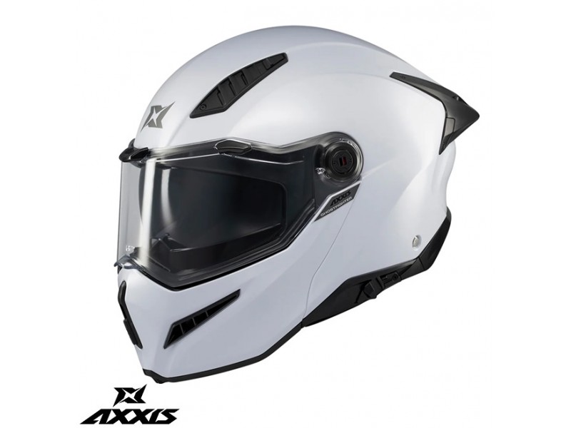 Casca modulabila Axxis GhostFighter SV A0 alb lucios (ochelari soare integrati) – tip viziera: MT-V-36 Casca modulabila Axxis GhostFighter SV A0 alb lucios (ochelari soare integrati) – tip viziera: MT-V-36