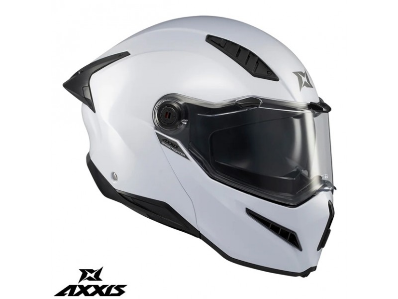 Casca modulabila Axxis GhostFighter SV A0 alb lucios (ochelari soare integrati) – tip viziera: MT-V-36 Casca modulabila Axxis GhostFighter SV A0 alb lucios (ochelari soare integrati) – tip viziera: MT-V-36