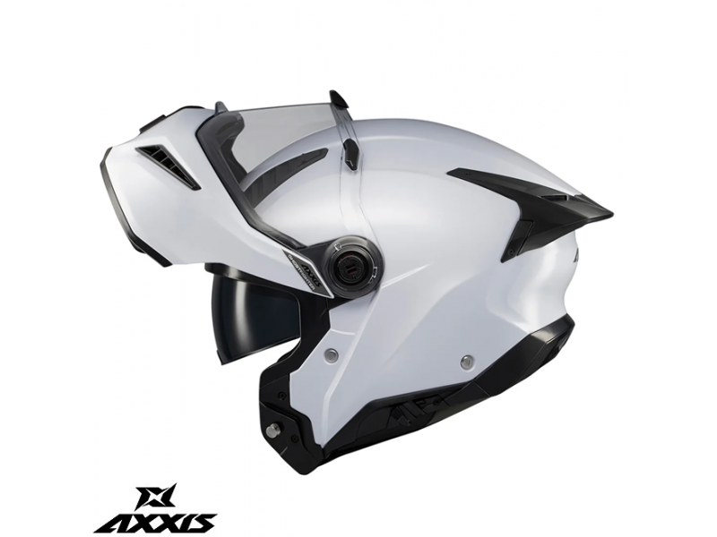 Casca modulabila Axxis GhostFighter SV A0 alb lucios (ochelari soare integrati) – tip viziera: MT-V-36 Casca modulabila Axxis GhostFighter SV A0 alb lucios (ochelari soare integrati) – tip viziera: MT-V-36