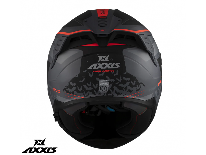 Casca integrala Axxis Hawk Evo SV Dark Justice C1 gri mat (ochelari soare integrati) - tip viziera: MT-V-31