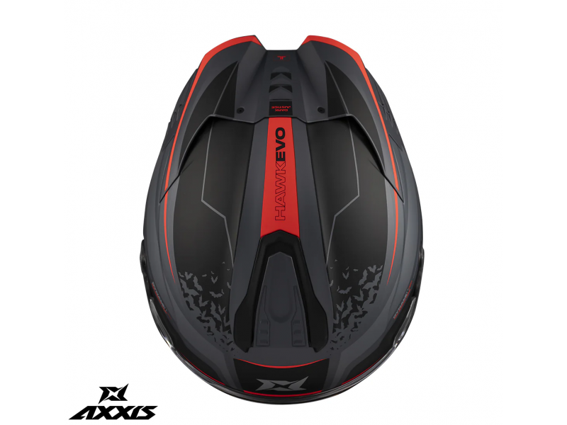 Casca integrala Axxis Hawk Evo SV Dark Justice C1 gri mat (ochelari soare integrati) - tip viziera: MT-V-31
