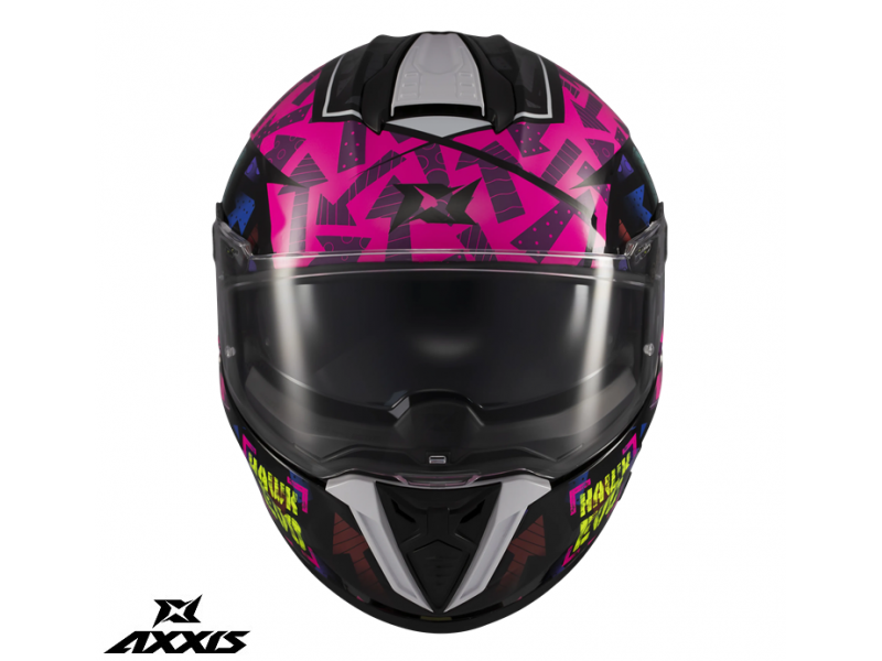 Casca integrala Axxis Hawk Evo SV Sketchbook B8 roz (fuchsia) lucios (ochelari soare integrati) - tip viziera: MT-V-31 Casca integrala Axxis Hawk Evo SV Sketchbook B8 roz (fuchsia) lucios (ochelari soare integrati) - tip viziera: MT-V-31