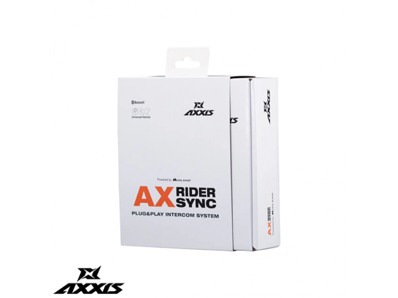 Sistem comunicatie moto complet Bluetooth MT - Axxis AX-RIDER SYNC - Plug&Play Intercom System - kit 1 bucata (pentru 1 utilizator)