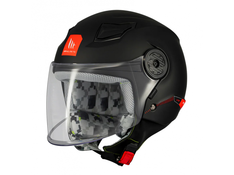 Casca open face MT Lite Kids A1 negru mat - casca de copii Casca open face MT Lite Kids A1 negru mat - casca de copii