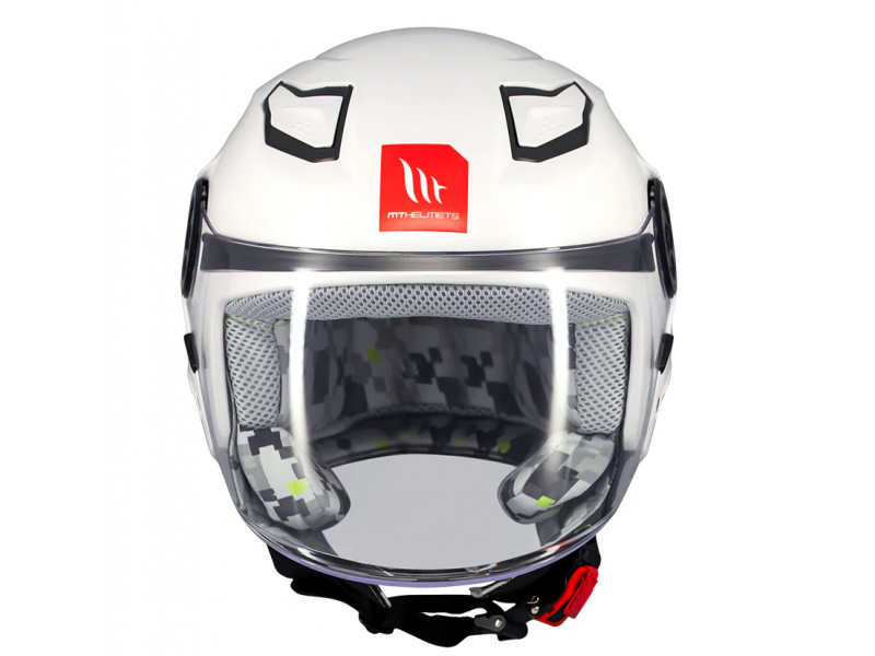 Casca open face MT Lite Kids A0 alb lucios - casca de copii