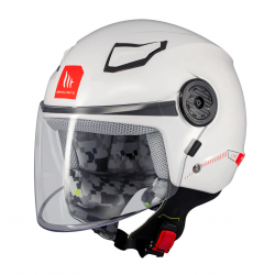 Casca open face MT Lite Kids A0 alb lucios - casca de copii Casca open face MT Lite Kids A0 alb lucios - casca de copii