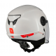 Casca open face MT Lite Kids A0 alb lucios - casca de copii