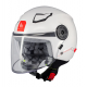 Casca open face MT Lite Kids A0 alb lucios - casca de copii