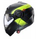 Casca modulabila (flip-up) Caberg model Duke Evo SV Indy L1 gun metal (titanium)/galben fluor/negru mat Pinlock ready - lentila Pinlock inclusa