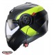 Casca modulabila (flip-up) Caberg model Duke Evo SV Indy L1 gun metal (titanium)/galben fluor/negru mat Pinlock ready - lentila Pinlock inclusa