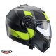 Casca modulabila (flip-up) Caberg model Duke Evo SV Indy L1 gun metal (titanium)/galben fluor/negru mat Pinlock ready - lentila Pinlock inclusa
