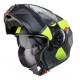 Casca modulabila (flip-up) Caberg model Duke Evo SV Indy L1 gun metal (titanium)/galben fluor/negru mat Pinlock ready - lentila Pinlock inclusa