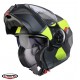 Casca modulabila (flip-up) Caberg model Duke Evo SV Indy L1 gun metal (titanium)/galben fluor/negru mat Pinlock ready - lentila Pinlock inclusa