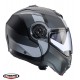 Casca modulabila (flip-up) Caberg model Duke Evo SV Indy P7 SV negru/gun metal (titanium)/gri mat Pinlock ready - lentila Pinlock inclusa