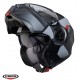 Casca modulabila (flip-up) Caberg model Duke Evo SV Indy P7 SV negru/gun metal (titanium)/gri mat Pinlock ready - lentila Pinlock inclusa