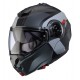 Casca modulabila (flip-up) Caberg model Duke Evo SV Indy P7 SV negru/gun metal (titanium)/gri mat Pinlock ready - lentila Pinlock inclusa