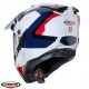 Casca adventure/off road Caberg model Tanami SV Scram H7 alb/rosu/albastru lucios Pinlock ready - lentila Pinlock inclusa