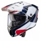 Casca adventure/off road Caberg model Tanami SV Scram H7 alb/rosu/albastru lucios Pinlock ready - lentila Pinlock inclusa