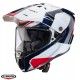 Casca adventure/off road Caberg model Tanami SV Scram H7 alb/rosu/albastru lucios Pinlock ready - lentila Pinlock inclusa