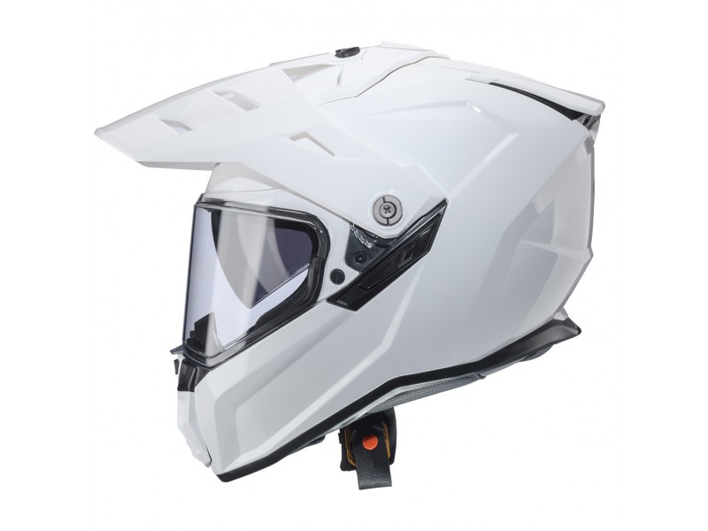 Casca adventure/off road Caberg model Tanami SV A1 alb lucios Pinlock ready - lentila Pinlock inclusa
