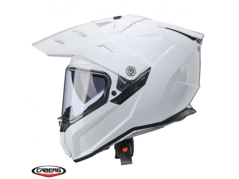 Casca adventure/off road Caberg model Tanami SV A1 alb lucios Pinlock ready - lentila Pinlock inclusa