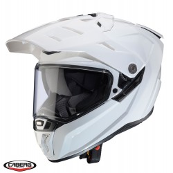Casca adventure/off road Caberg model Tanami SV A1 alb lucios Pinlock ready - lentila Pinlock inclusa
