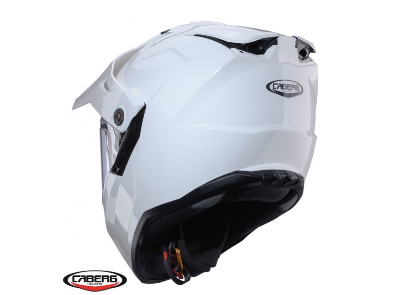 Casca adventure/off road Caberg model Tanami SV A1 alb lucios Pinlock ready - lentila Pinlock inclusa