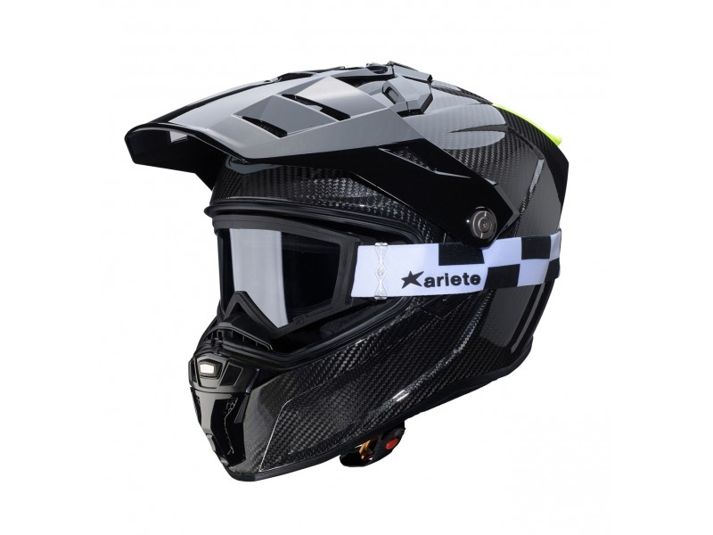 Casca adventure/off road Caberg model Tanami SV carbon Pinlock ready - lentila Pinlock inclusa (100% carbon)