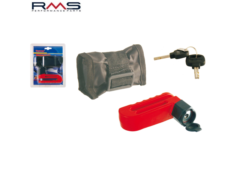 Lacat antifurt blocare disc frana RMS MAXI DISC LOCK DE-LUXE - culoare: rosu (diametru PIN blocare disc: 10 mm) Lacat antifurt blocare disc frana RMS MAXI DISC LOCK DE-LUXE - culoare: rosu (diametru PIN blocare disc: 10 mm)