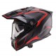 Casca adventure/off road Caberg model Tanami SV Gravity Q8 rosu/gri/negru carbon Pinlock ready - lentila Pinlock inclusa (100% carbon)