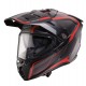 Casca adventure/off road Caberg model Tanami SV Gravity Q8 rosu/gri/negru carbon Pinlock ready - lentila Pinlock inclusa (100% carbon)