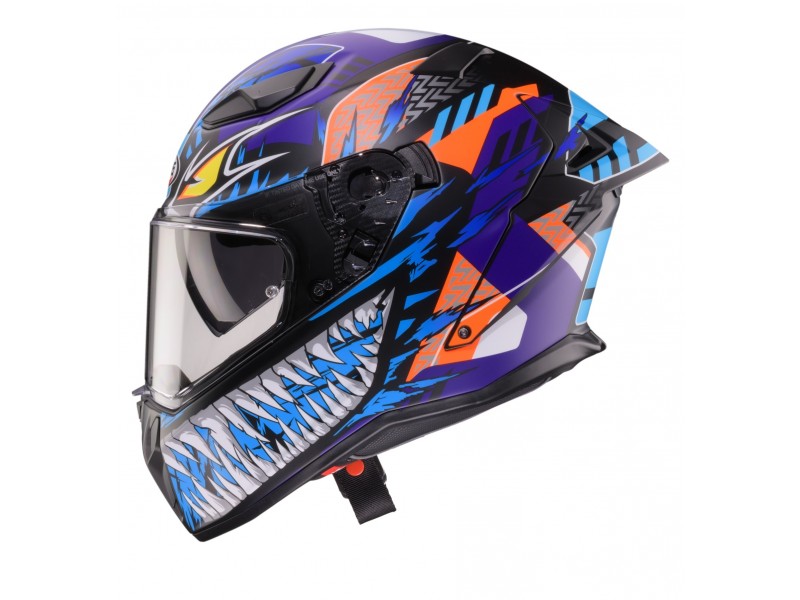 Casca integrala Caberg model Drift Evo II SV Nobo R5 negru/rosu/albastru/mov mat Pinlock ready - lentila Pinlock inclusa