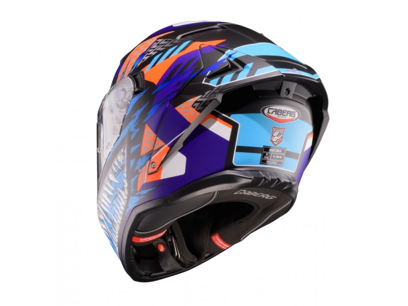Casca integrala Caberg model Drift Evo II SV Nobo R5 negru/rosu/albastru/mov mat Pinlock ready - lentila Pinlock inclusa