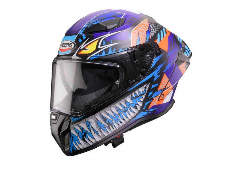 Casca integrala Caberg model Drift Evo II SV Nobo R5 negru/rosu/albastru/mov mat Pinlock ready - lentila Pinlock inclusa