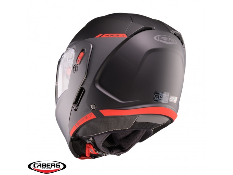 Casca modulabila (flip-up) Caberg model Horus X Ray L6 negru/gri/rosu fluor mat Pinlock ready - lentila Pinlock inclusa Casca modulabila (flip-up) Caberg model Horus X Ray L6 negru/gri/rosu fluor mat Pinlock ready - lentila Pinlock inclusa