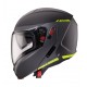Casca modulabila (flip-up) Caberg model Horus X Ray L6 negru/gri/galben fluor mat Pinlock ready - lentila Pinlock inclusa