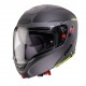 Casca modulabila (flip-up) Caberg model Horus X Ray L6 negru/gri/galben fluor mat Pinlock ready - lentila Pinlock inclusa
