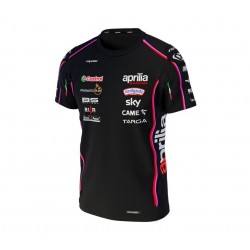 Tricou barbati Ixon model TS1 Aprilia 25 culoare: negru/rosu neon
