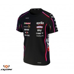 Tricou barbati Ixon model TS1 Aprilia 25 culoare: negru/rosu neon Tricou barbati Ixon model TS1 Aprilia 25 culoare: negru/rosu neon