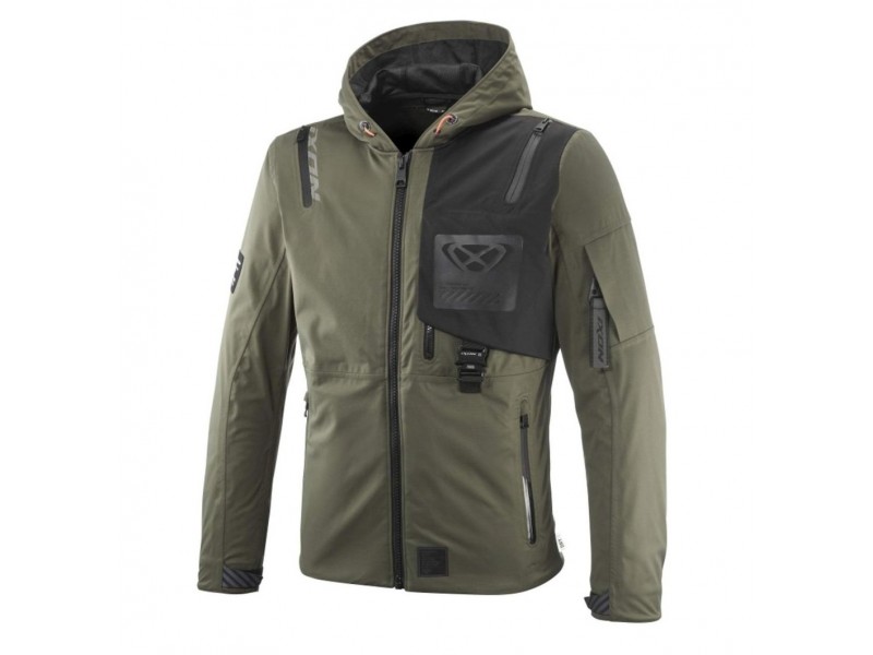 Geaca (jacheta) motociclete barbati Touring/Adventure/Urban Ixon Mid-Season model M-Quarter MS culoare: khaki/negru (geaca laminata; waterproof si pe exterior) Geaca (jacheta) motociclete barbati Touring/Adventure/Urban Ixon Mid-Season model M-Quarter MS culoare: khaki/negru (geaca laminata; waterproof si pe exterior)