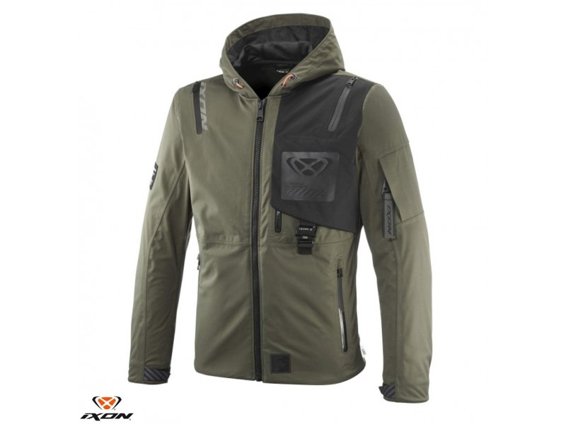 Geaca (jacheta) motociclete barbati Touring/Adventure/Urban Ixon Mid-Season model M-Quarter MS culoare: khaki/negru (geaca laminata; waterproof si pe exterior) Geaca (jacheta) motociclete barbati Touring/Adventure/Urban Ixon Mid-Season model M-Quarter MS culoare: khaki/negru (geaca laminata; waterproof si pe exterior)