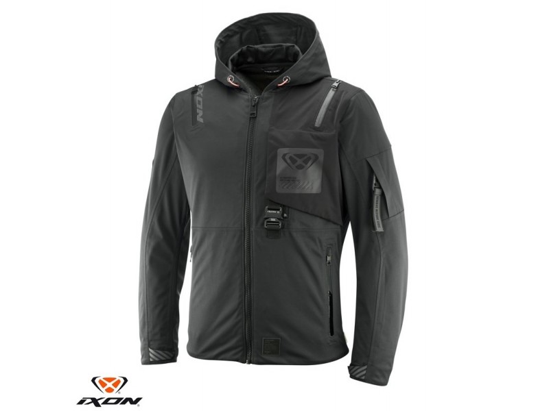 Geaca (jacheta) motociclete barbati Touring/Adventure/Urban Ixon Mid-Season model M-Quarter MS culoare: antracit/negru (geaca laminata; waterproof si pe exterior) Geaca (jacheta) motociclete barbati Touring/Adventure/Urban Ixon Mid-Season model M-Quarter MS culoare: antracit/negru (geaca laminata; waterproof si pe exterior)