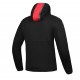 Geaca (hanorac tip hoodie) motociclete barbati Urban Ixon vara model Touchdown culoare: negru/rosu