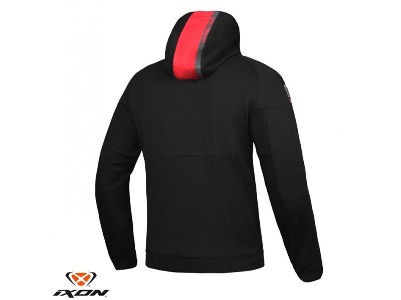 Geaca (hanorac tip hoodie) motociclete barbati Urban Ixon vara model Touchdown culoare: negru/rosu Geaca (hanorac tip hoodie) motociclete barbati Urban Ixon vara model Touchdown culoare: negru/rosu