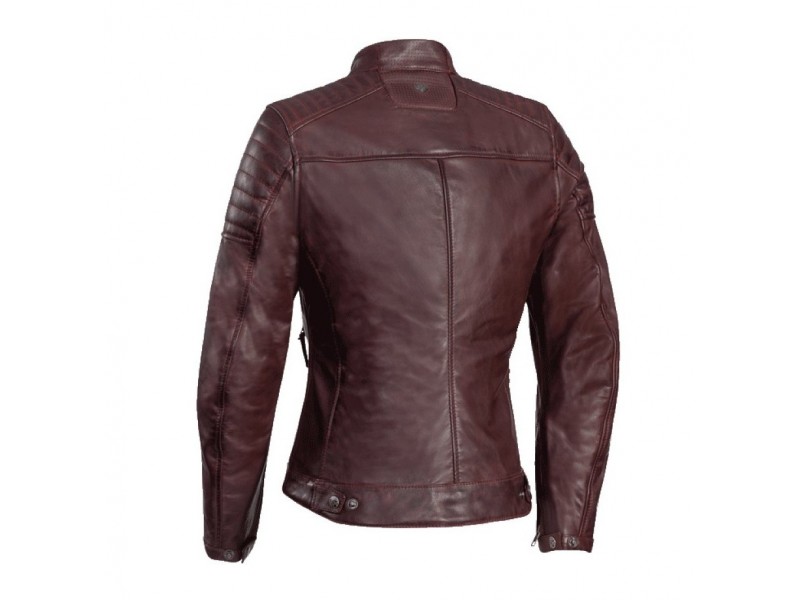 Geaca (jacheta) motociclete femei piele Urban/Heritage Ixon All season model Spark LS culoare: burgundy (visiniu)