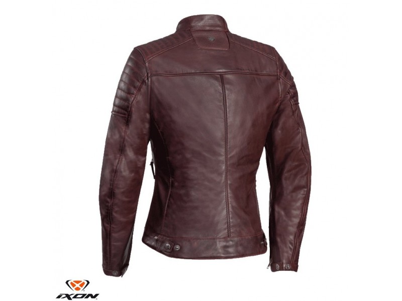 Geaca (jacheta) motociclete femei piele Urban/Heritage Ixon All season model Spark LS culoare: burgundy (visiniu) Geaca (jacheta) motociclete femei piele Urban/Heritage Ixon All season model Spark LS culoare: burgundy (visiniu)