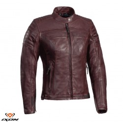 Geaca (jacheta) motociclete femei piele Urban/Heritage Ixon All season model Spark LS culoare: burgundy (visiniu) Geaca (jacheta) motociclete femei piele Urban/Heritage Ixon All season model Spark LS culoare: burgundy (visiniu)