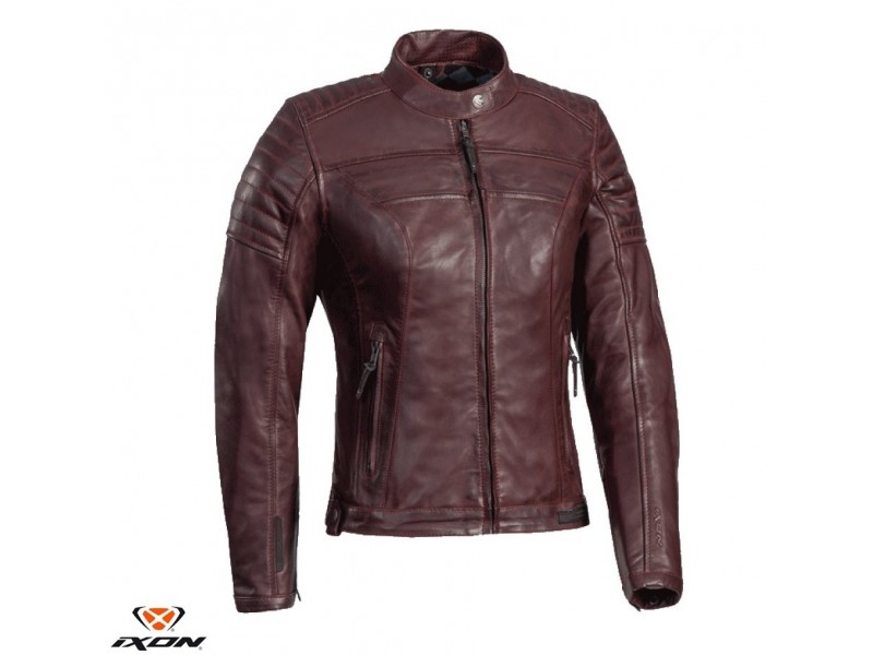 Geaca (jacheta) motociclete femei piele Urban/Heritage Ixon All season model Spark LS culoare: burgundy (visiniu) Geaca (jacheta) motociclete femei piele Urban/Heritage Ixon All season model Spark LS culoare: burgundy (visiniu)